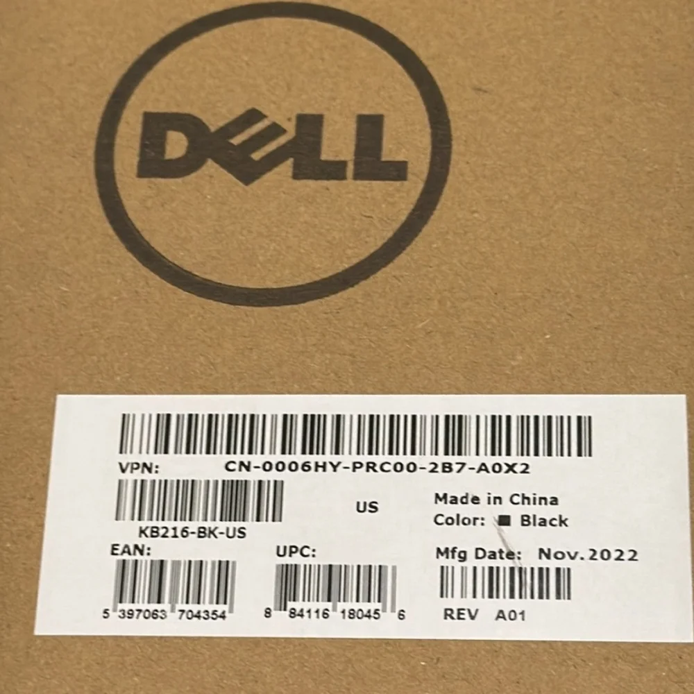 Dell KB212-B Wired USB Keyboard (Black) ODJ458 (Works & Is Still in box)NWT